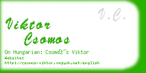 viktor csomos business card